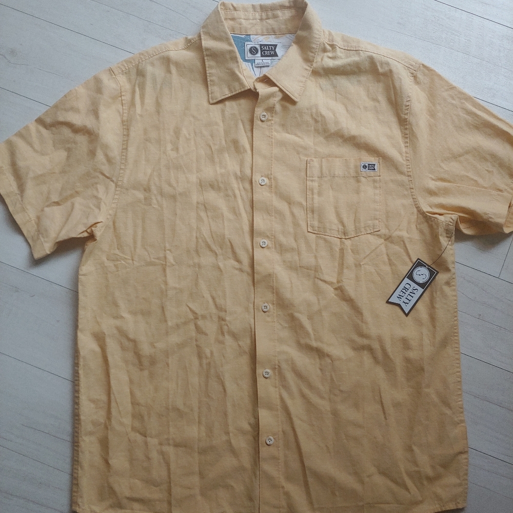 Salty Crew NEW mens Woven Button Down Shirt - Picture 2 of 9